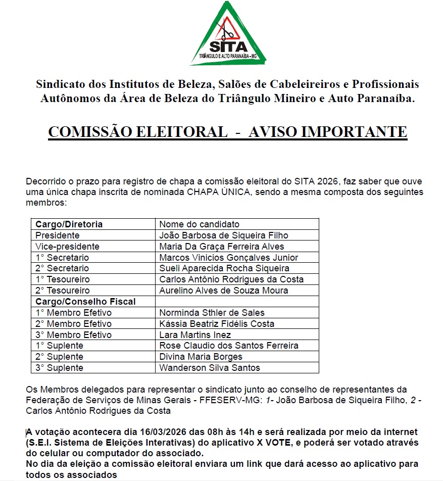 Comunicado Comissão